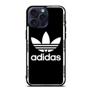 ADIDAS TREFOIL ROUND BLACK iPhone 15 Pro Max Case Cover