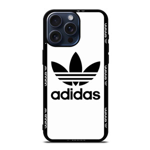 ADIDAS TREFOIL ROUND WHITE iPhone 15 Pro Max Case Cover ADIDAS TREFOIL ROUND WHITE iPhone 15 Pro Max Case Cover