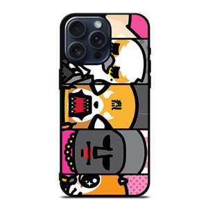 AGGRETSUKO CARTOON COLLAGE iPhone 15 Pro Max Case Cover AGGRETSUKO CARTOON COLLAGE iPhone 15 Pro Max Case Cover