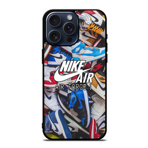 AIR JORDAN NIKE SNEAKERS COLLAGE iPhone 15 Pro Max Case Cover AIR JORDAN NIKE SNEAKERS COLLAGE iPhone 15 Pro Max Case Cover