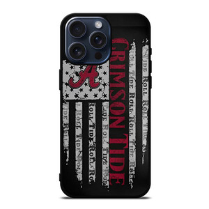 ALABAMA CRIMSON TIDE FLAG MLS iPhone 15 Pro Max Case Cover