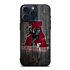 ALABAMA CRIMSON TIDE WOODEN ICON iPhone 15 Pro Max Case Cover