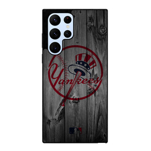 NEW YORK YANKEES BASEBALL MLB WOOD LOGO Samsung Galaxy S22 Ultra Case Cover