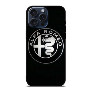 ALFA ROMEO METAL BLACK iPhone 15 Pro Max Case Cover