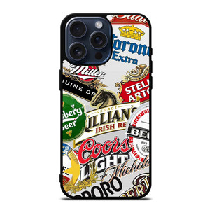 ALL BEER BRAND LOGO iPhone 15 Pro Max Case Cover