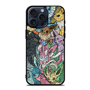 ALL POKEMON EEVEE MOZAIC iPhone 15 Pro Max Case Cover