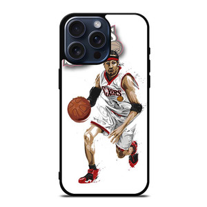 ALLEN IVERSON SIXERS NBA BASKETBALL iPhone 15 Pro Max Case Cover