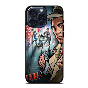 ARCHER CARTOON MOVIE POSTER iPhone 15 Pro Max Case Cover