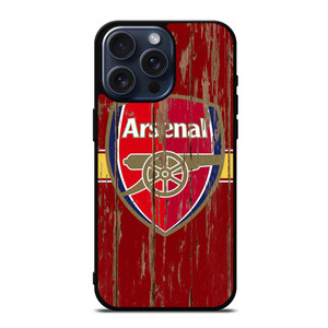 ARSENAL FC WOODEN LOGO iPhone 15 Pro Max Case Cover