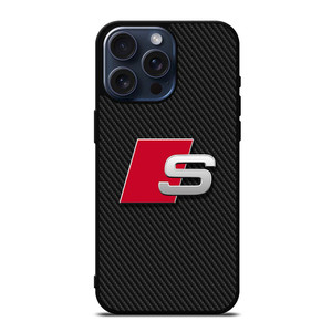 AUDI S CARBON LOGO iPhone 15 Pro Max Case Cover