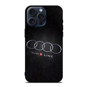 AUDI S LINE CAR EMBLEM iPhone 15 Pro Max Case Cover AUDI S LINE CAR EMBLEM iPhone 15 Pro Max Case Cover