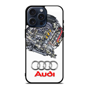 AUDI V8 FSI ENGINE LOGO iPhone 15 Pro Max Case Cover