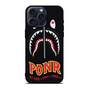 BAPE BATHING APE X PONR iPhone 15 Pro Max Case Cover BAPE BATHING APE X PONR iPhone 15 Pro Max Case Cover