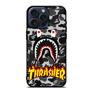 BAPE SHARK THRASHER iPhone 15 Pro Max Case Cover BAPE SHARK THRASHER iPhone 15 Pro Max Case Cover