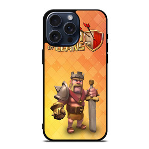 BARBARIAN KING CLASH OF CLANS COC iPhone 15 Pro Max Case Cover