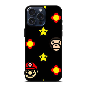 BATHING APE BAPE MARIO BROS iPhone 15 Pro Max Case Cover