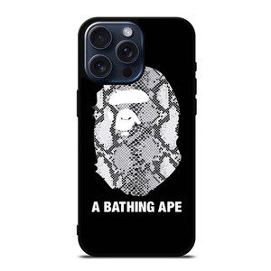 BATHING APE SNAKE SKIN iPhone 15 Pro Max Case Cover