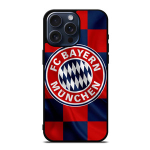 BAYERN MUNCHEN FC FLAG LOGO iPhone 15 Pro Max Case Cover