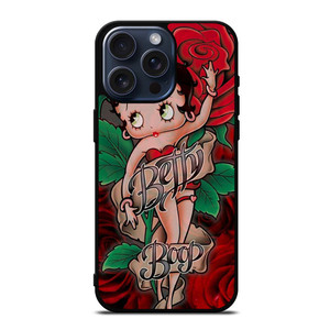 BETTY BOOP ROSE iPhone 15 Pro Max Case Cover BETTY BOOP ROSE iPhone 15 Pro Max Case Cover