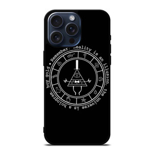 BILL CIPHER WHEEL BLACK iPhone 15 Pro Max Case Cover BILL CIPHER WHEEL BLACK iPhone 15 Pro Max Case Cover