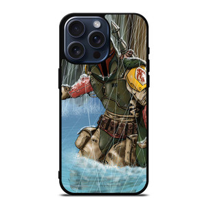 BOBA FETT STAR WARS CARTOON iPhone 15 Pro Max Case Cover