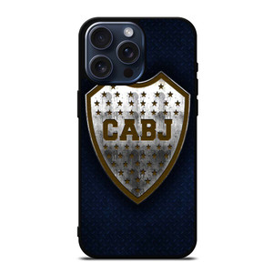 BOCA JUNIORS FC METAL LOGO iPhone 15 Pro Max Case Cover