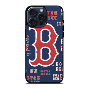 BOSTON RED SOX LOGO COLLAGE iPhone 15 Pro Max Case Cover