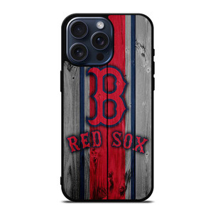 BOSTON RED SOX WOODEN LOGO iPhone 15 Pro Max Case Cover