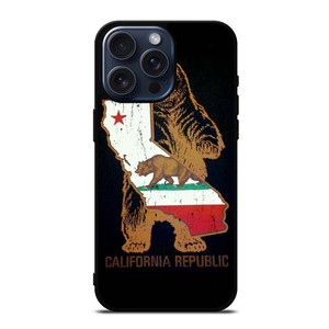 CALIFORNIA REPUBLIC BEAR ICON iPhone 15 Pro Max Case Cover CALIFORNIA REPUBLIC BEAR ICON iPhone 15 Pro Max Case Cover