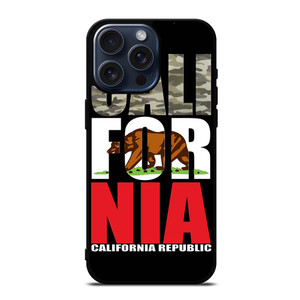 CALIFORNIA REPUBLIC CAMO SYMBOL iPhone 15 Pro Max Case Cover