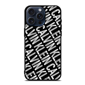 CALVIN KLEIN LOGO PATTERN iPhone 15 Pro Max Case Cover