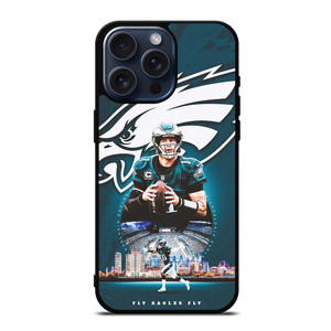 CARSON WENTZ PHILADELPHIA EAGLES NFL iPhone 15 Pro Max Case Cover
