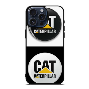 CAT CATERPILLAR WHITE BLACK iPhone 15 Pro Max Case Cover CAT CATERPILLAR WHITE BLACK iPhone 15 Pro Max Case Cover