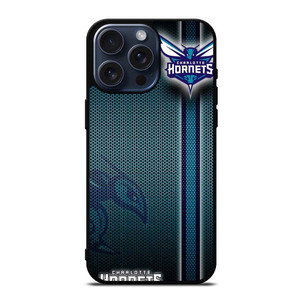 CHARLOTTE HORNETS METAL LOGO iPhone 15 Pro Max Case Cover