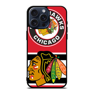 CHICAGO BLACKHAWKS NHL LOGO iPhone 15 Pro Max Case Cover