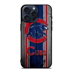 CHICAGO CUBS WOODEN LOGO iPhone 15 Pro Max Case Cover
