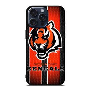 CINCINNATI BENGALS METAL SYMBOL iPhone 15 Pro Max Case Cover