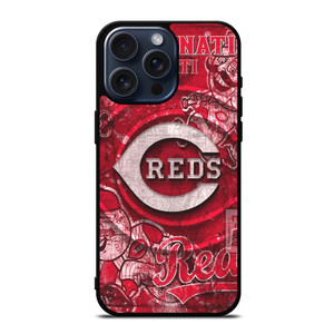 CINCINNATI REDS BASEBALL LOGO iPhone 15 Pro Max Case Cover