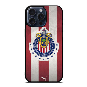 CLUB DEPORTIVO GUADALAJARA PUMA iPhone 15 Pro Max Case Cover CLUB DEPORTIVO GUADALAJARA PUMA iPhone 15 Pro Max Case Cover
