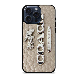 COACH LOGO GLOWING TEXTURE iPhone 15 Pro Max Case Cover