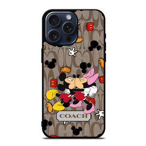 COACH MICKEY MINNIE MOUSE KISS iPhone 15 Pro Max Case Cover COACH MICKEY MINNIE MOUSE KISS iPhone 15 Pro Max Case Cover