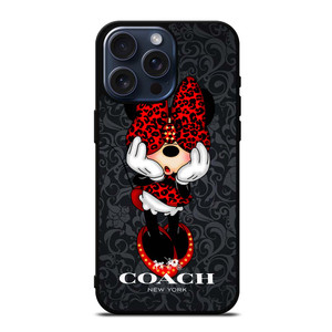 COACH MINNIE MOUSE CARTOON iPhone 15 Pro Max Case Cover
