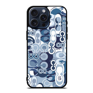 COACH NEW YORK BLUE iPhone 15 Pro Max Case Cover COACH NEW YORK BLUE iPhone 15 Pro Max Case Cover
