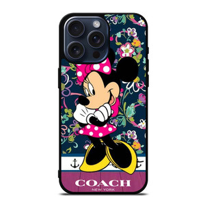 COACH NEW YORK CUTE MICKEY MOUSE iPhone 15 Pro Max Case Cover