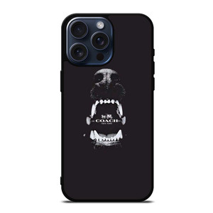 COACH NEW YORK LOGO DOG iPhone 15 Pro Max Case Cover COACH NEW YORK LOGO DOG iPhone 15 Pro Max Case Cover