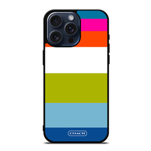 COACH NEW YORK STRIPE 2 iPhone 15 Pro Max Case Cover COACH NEW YORK STRIPE 2 iPhone 15 Pro Max Case Cover