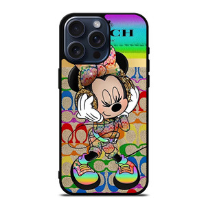 COACH RAINBOW MICKEY iPhone 15 Pro Max Case Cover