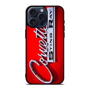 CORVETTE STINGRAY RED EMBLEM iPhone 15 Pro Max Case Cover