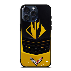 CORVETTE STINGRAY YELLOW GRILLES iPhone 15 Pro Max Case Cover