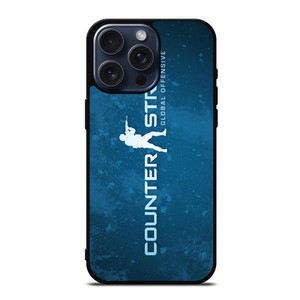 COUNTER STRIKE CSGO LOGO BLUE iPhone 15 Pro Max Case Cover